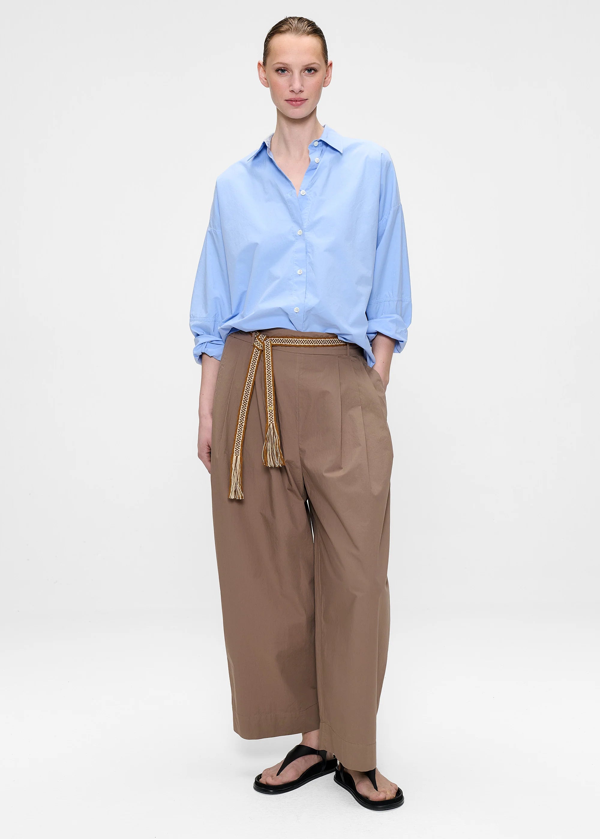 Cotton Poplin, Sky Blue, Hemd