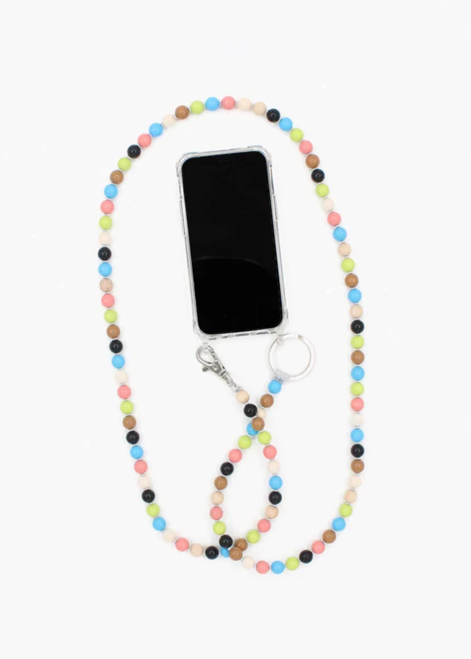Mobile phone chain neon orange 108 