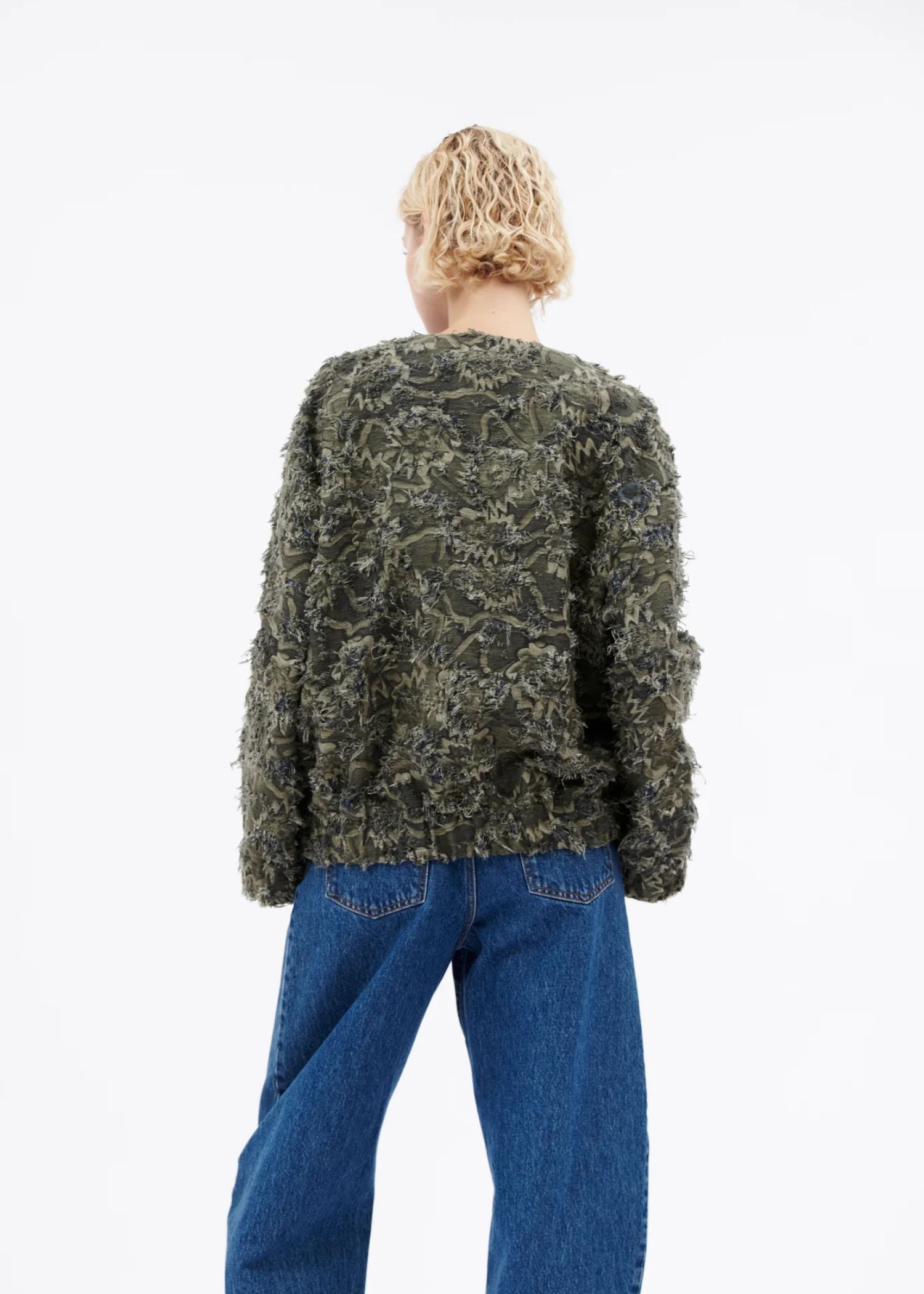 Odeeh, Destructured Jacquard, Dark Khaki, Jacke