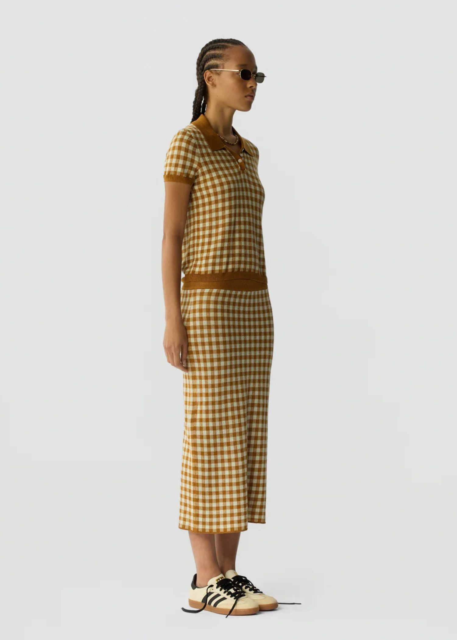 Gingham, Suede Lime, Rock