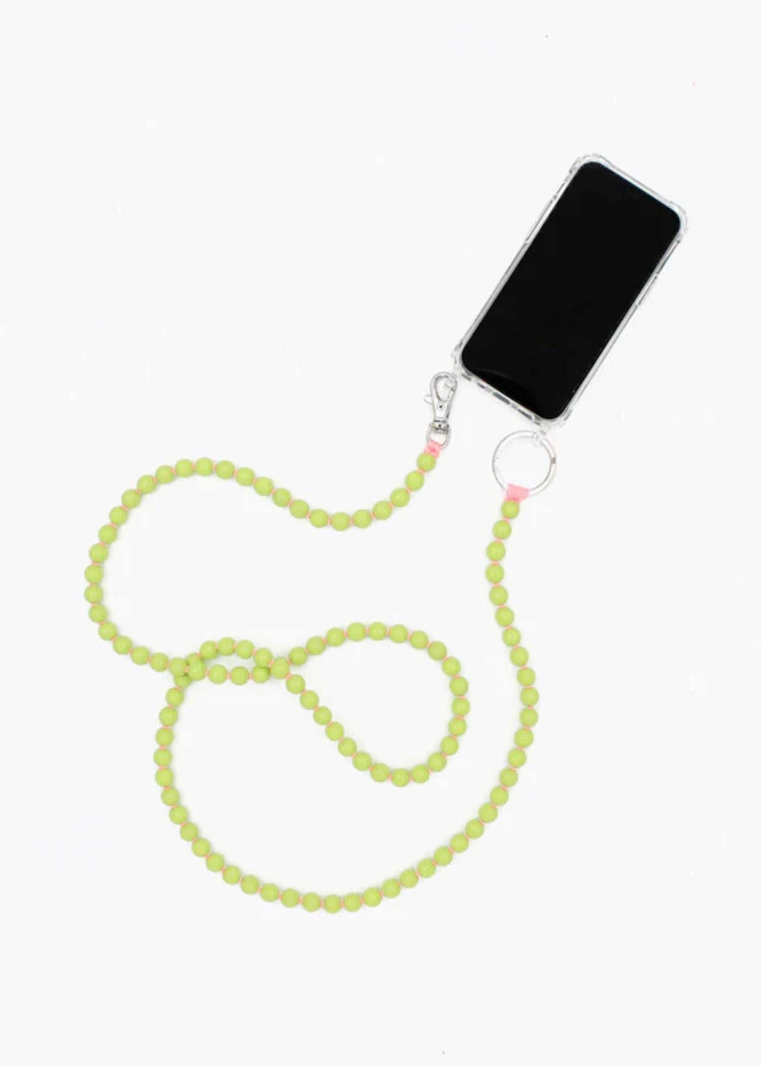 Mobile phone chain neon orange 108 