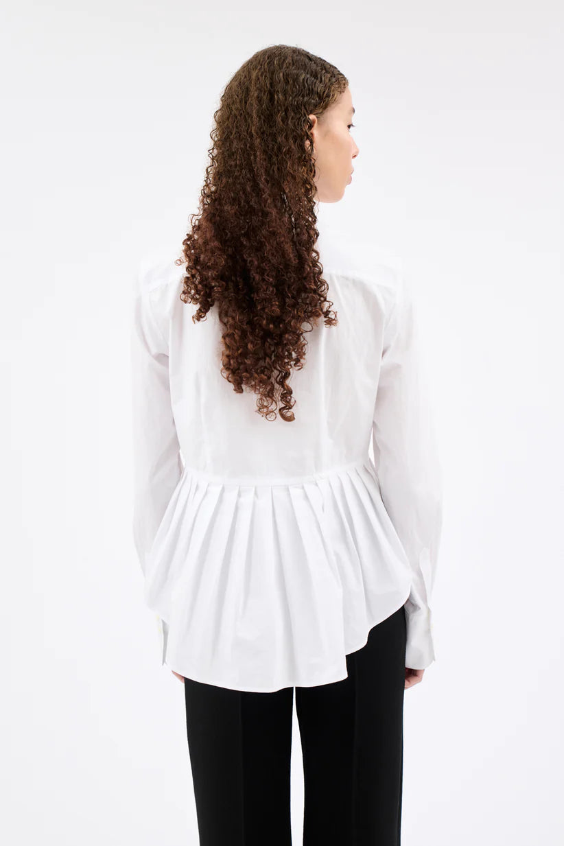 Odeeh, Poplin, White, Bluse