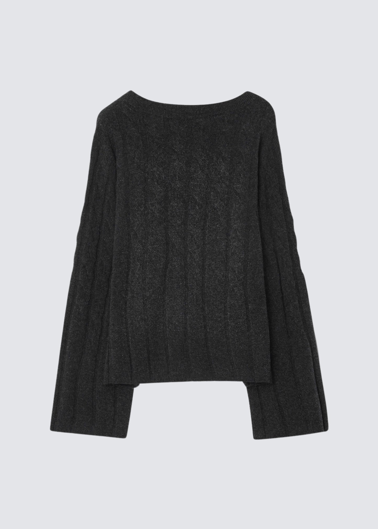 Boxy Alpaca Knit, Black, Sweater 