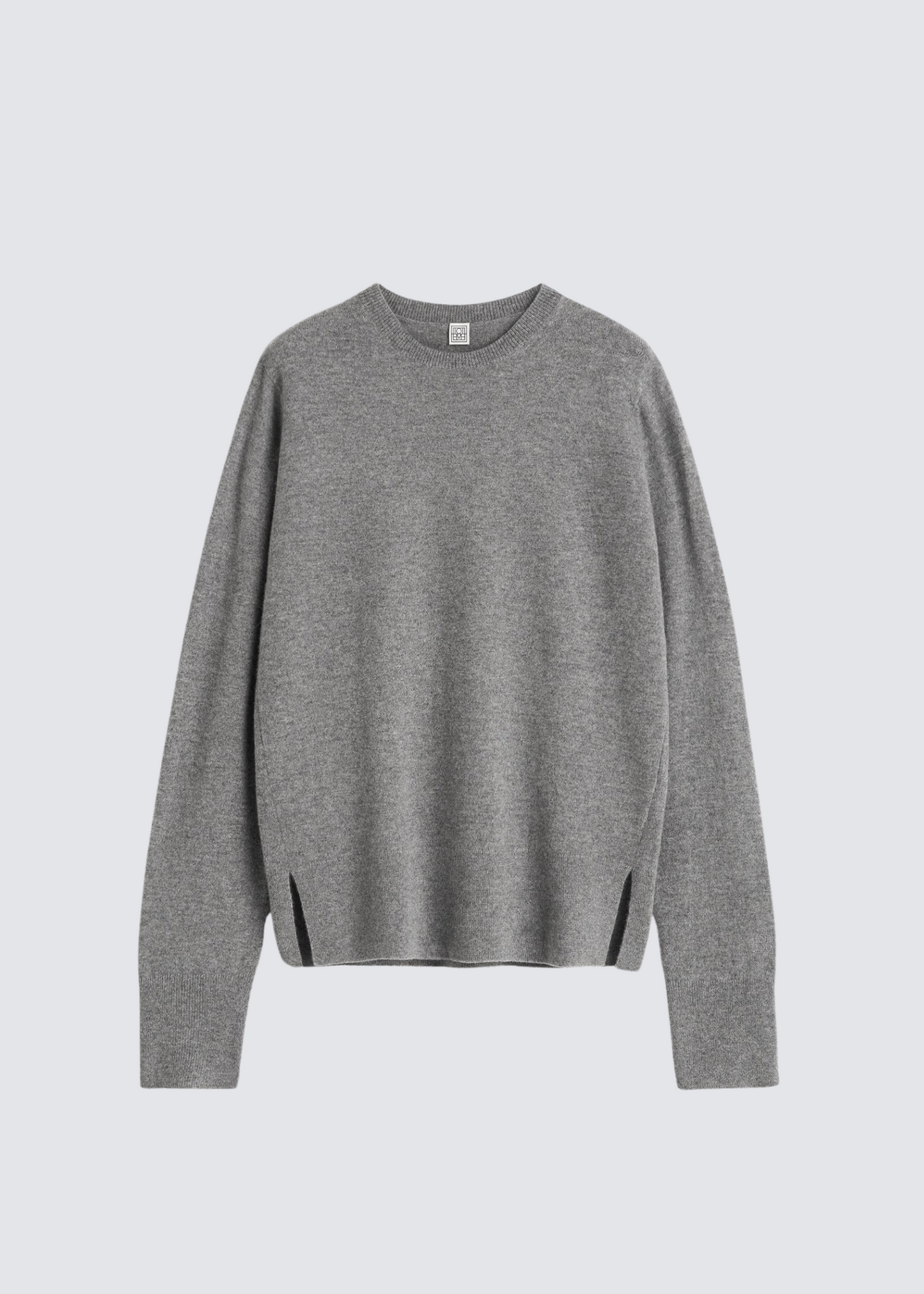 Cashmere, Crew Neck, Grey Melange, Pullover