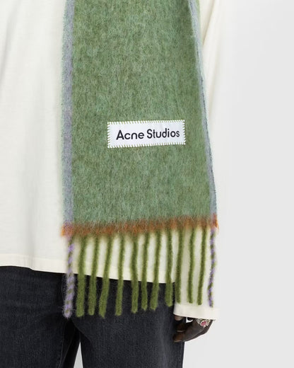 Woll-Mohair-Schal, Grass Green, Scarf