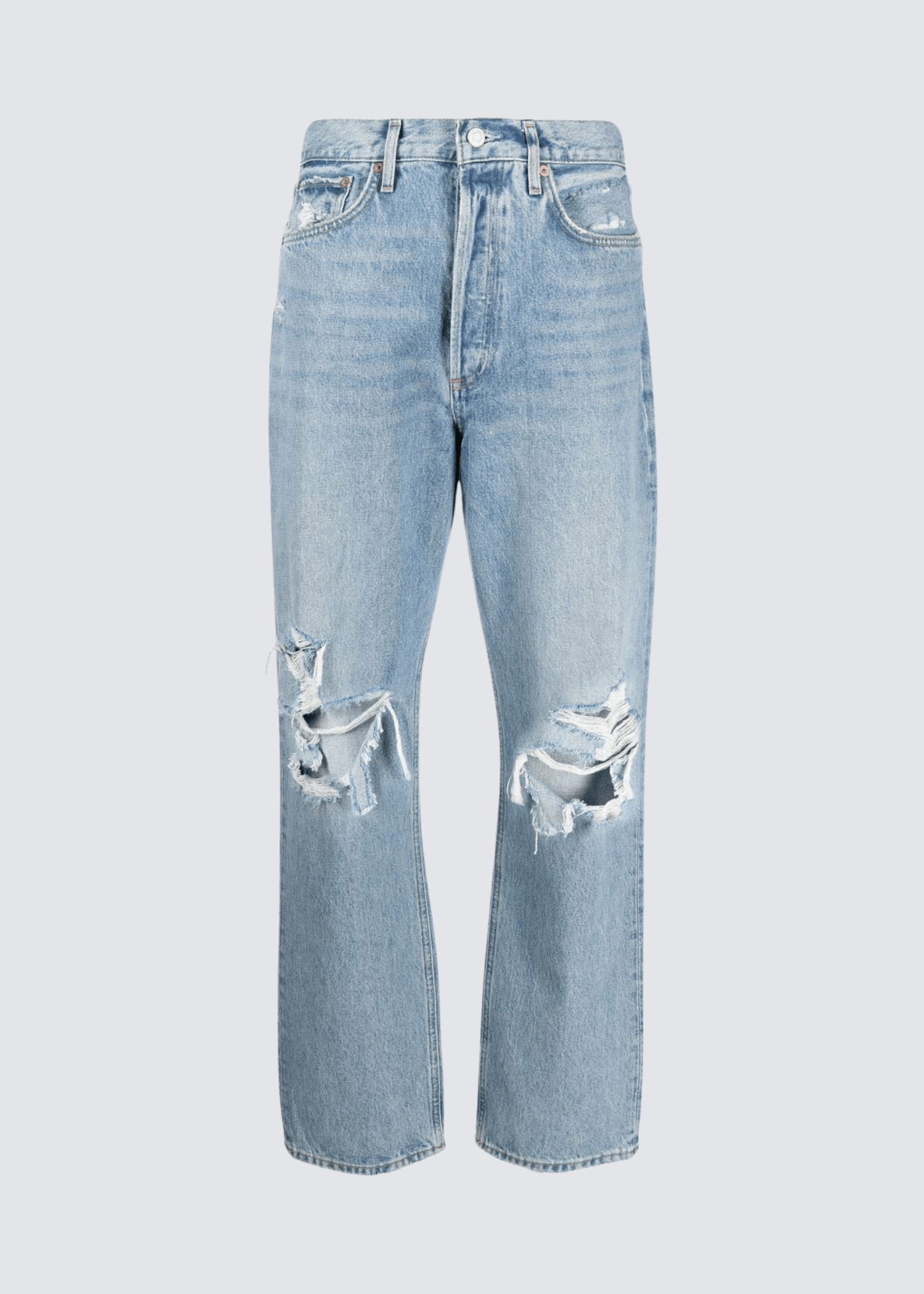 90's Crop, Mid Rise Straight, Suspend, Jeans - Lindner Fashion