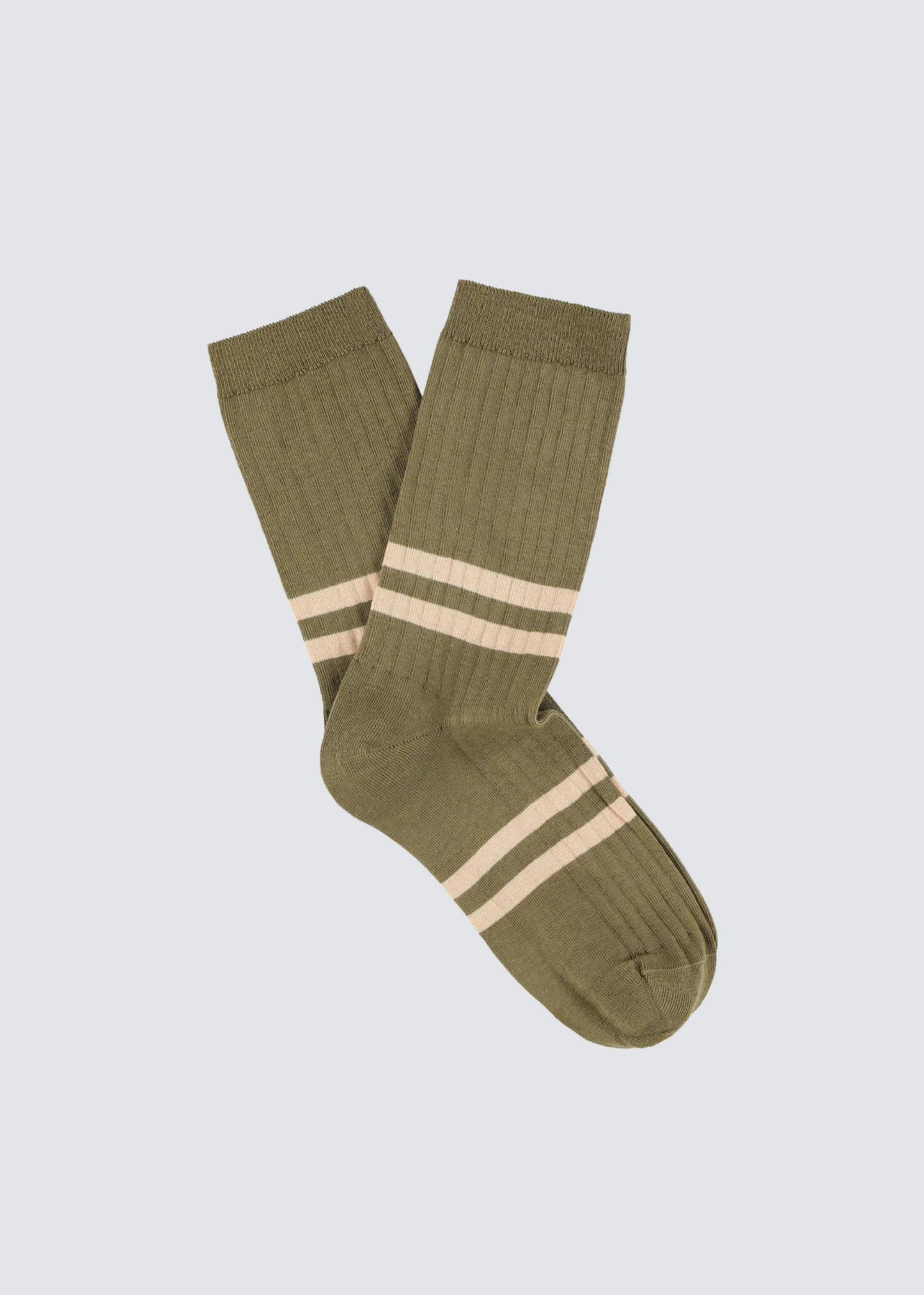 Stripes, Khaki/Pink, Socken