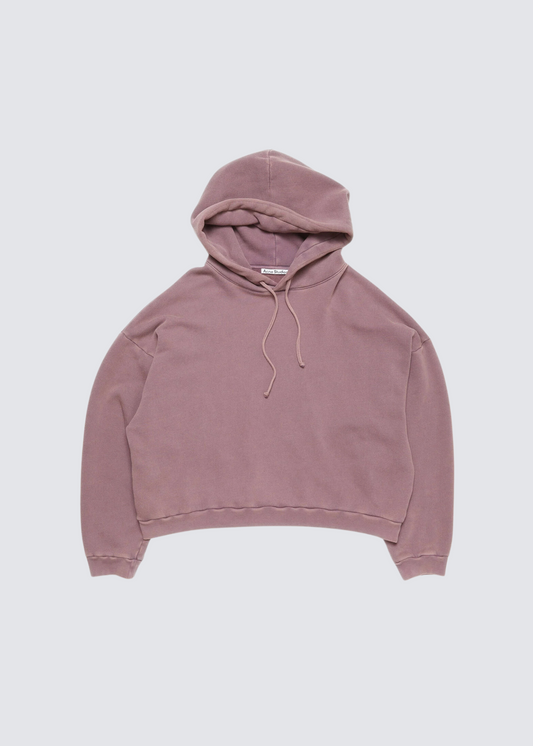 Oversized, Plum Purple, Hooded Sweatshirt