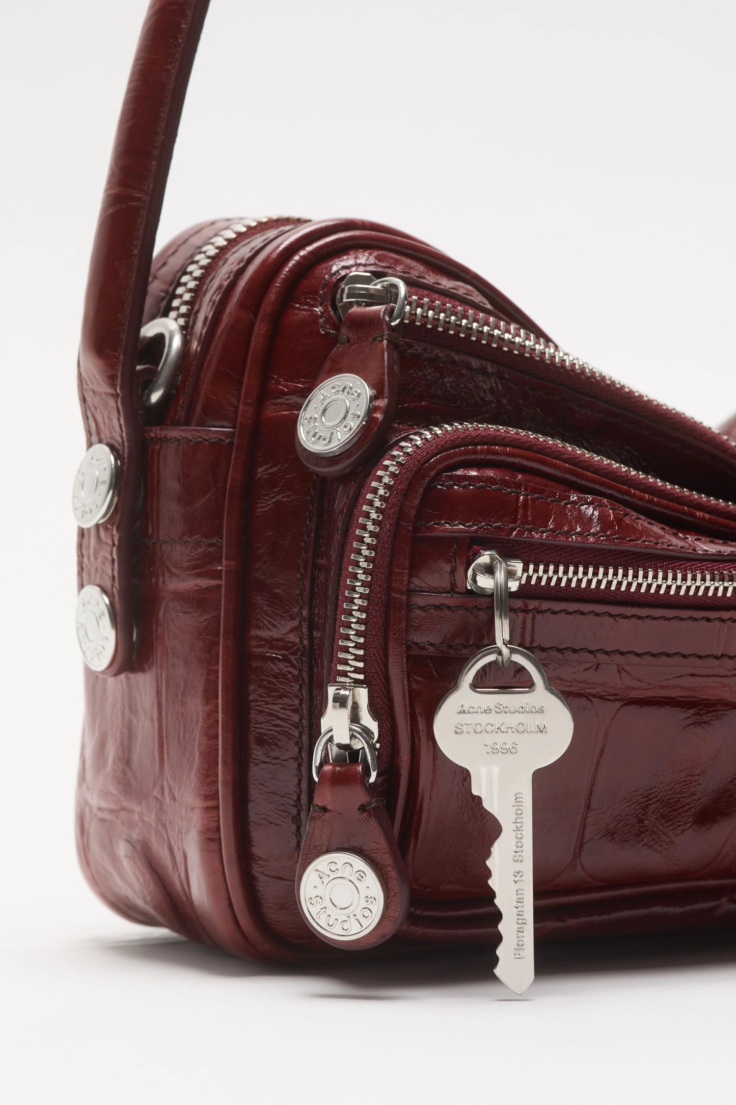 Camero Party, Croco Burgundy, Tasche