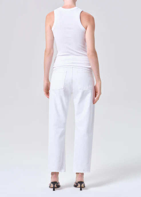 90's Crop, Mid Rise Straight, Marshmallow, Jeans