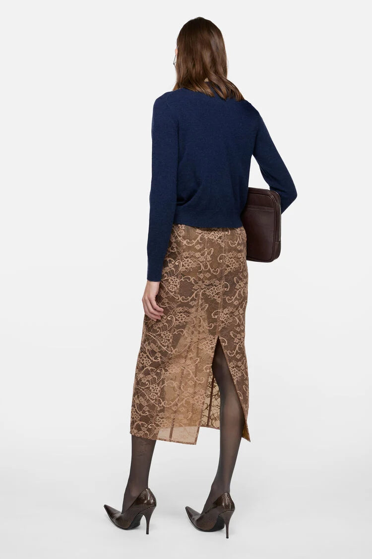 Face, Navy Melange, Cardigan