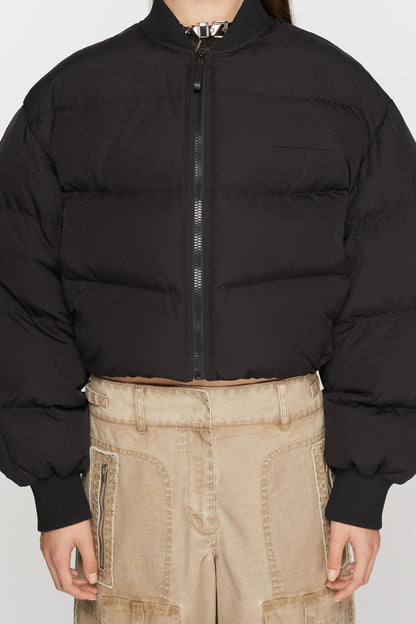 Bomber puffer, washed black, jacket 