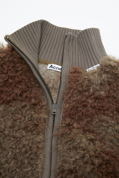 Fake Fur, Mud Brown, Jacke