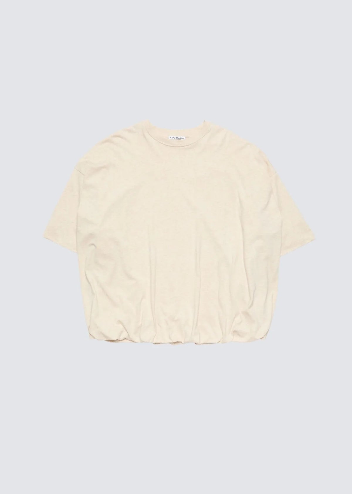 Freistehendes Acne Studios Jersey in der Ansicht von vorne in der Farbe Beige.
