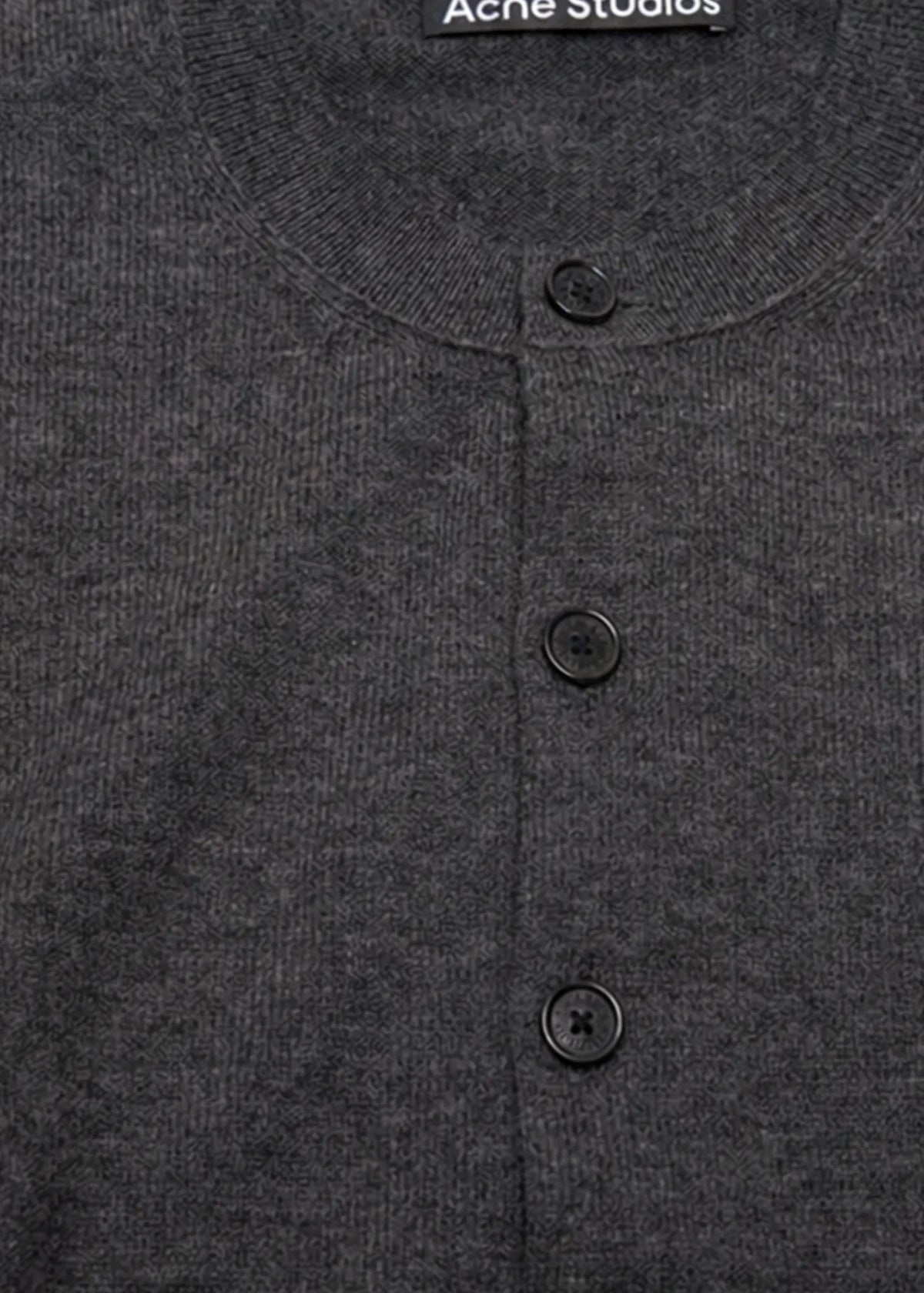 Acne Studios, Face, Dark Grey, Cardigan
