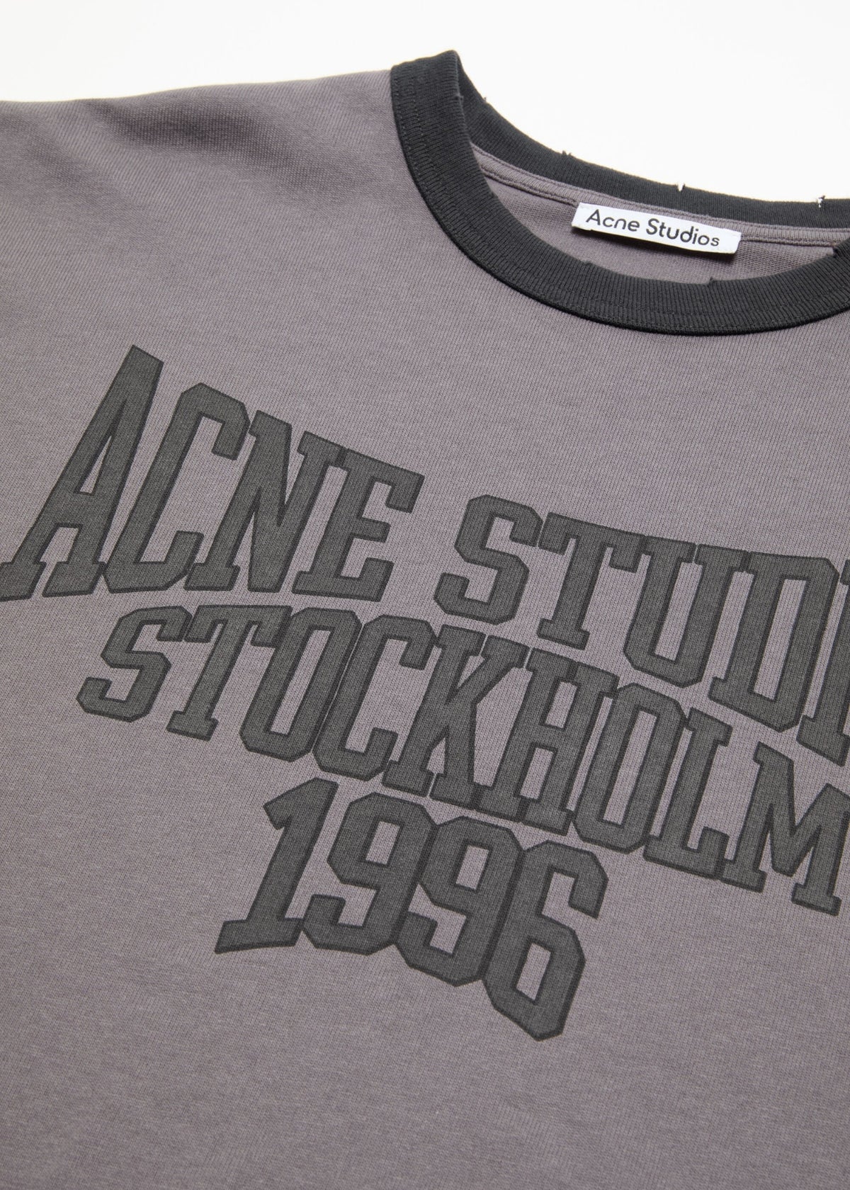 Acne Studios, Grafic, Purple / Black, Langarm-Shirt