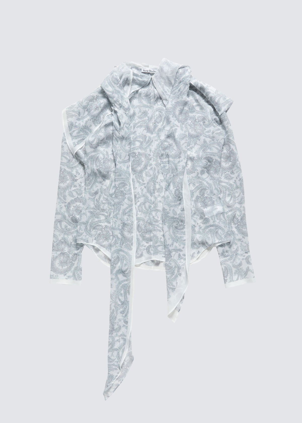 Acne Studios, Paisley, Light Blue / Beige, Bluse