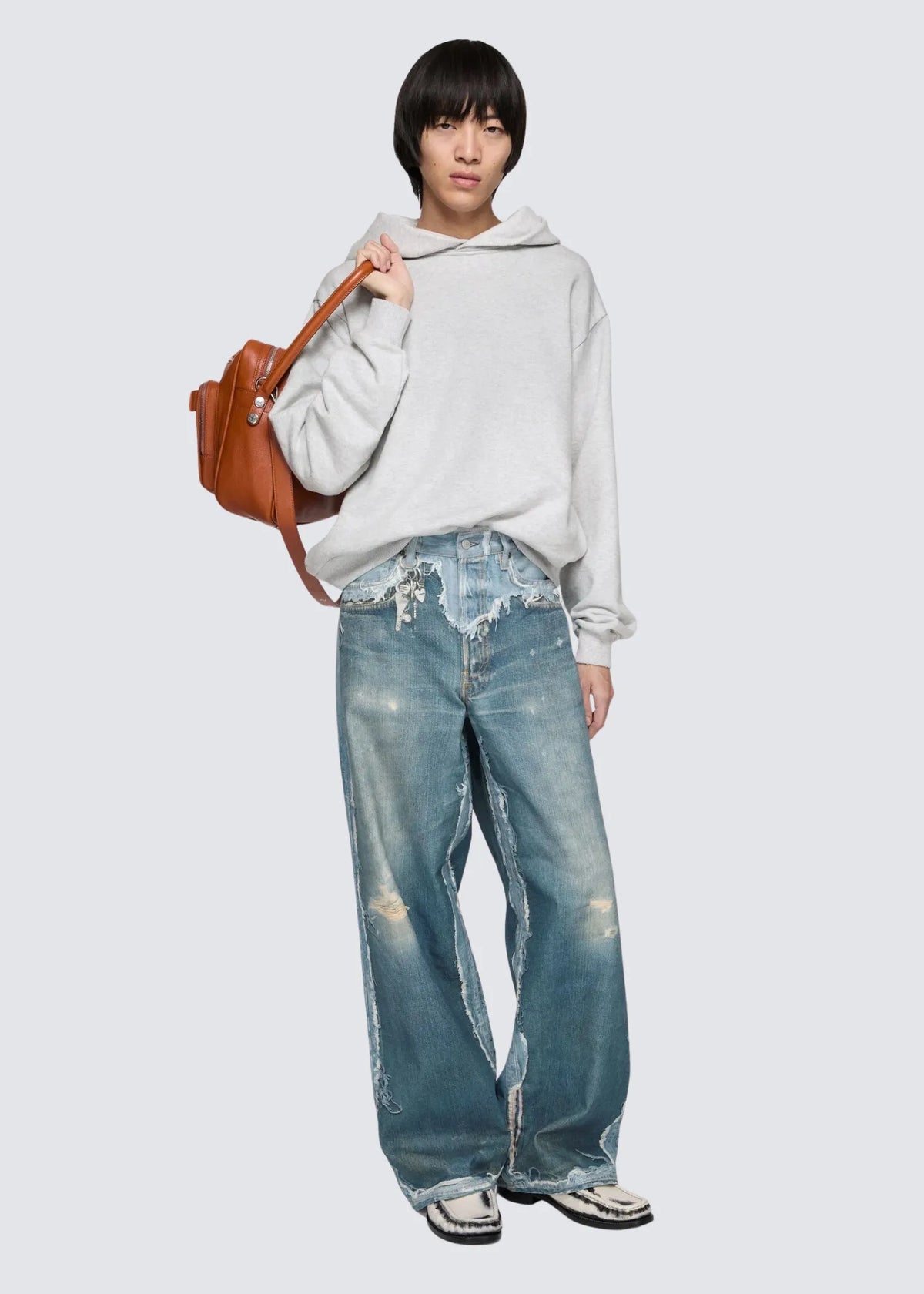 Acne Studios, Trompe L'oeil 1981 Ripped Details, Midblue, Jeans