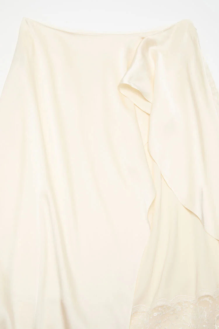 Satin Lace, Cream White, Rock