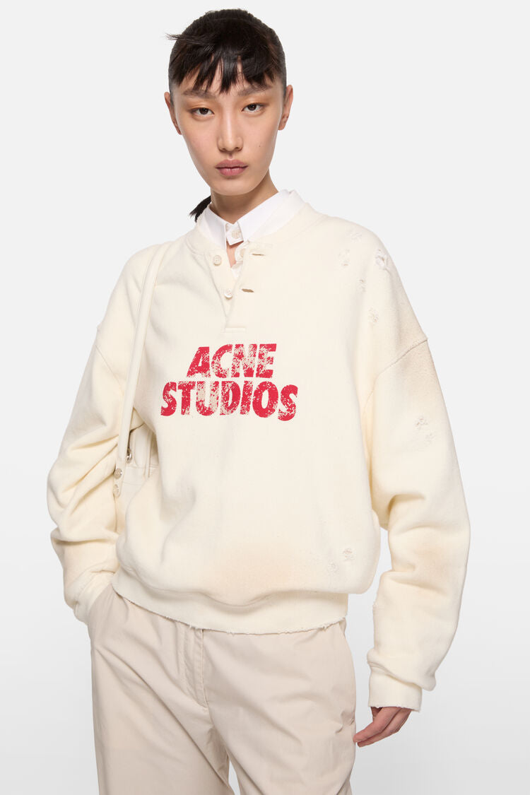 Acne Studios, Fleece, Off White, Sweatshirt