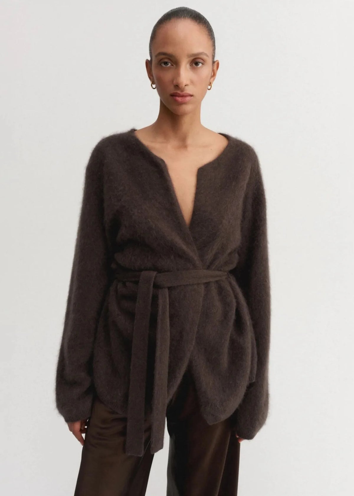 Almada Label, Aria, Brushed Chocolate, Cardigan
