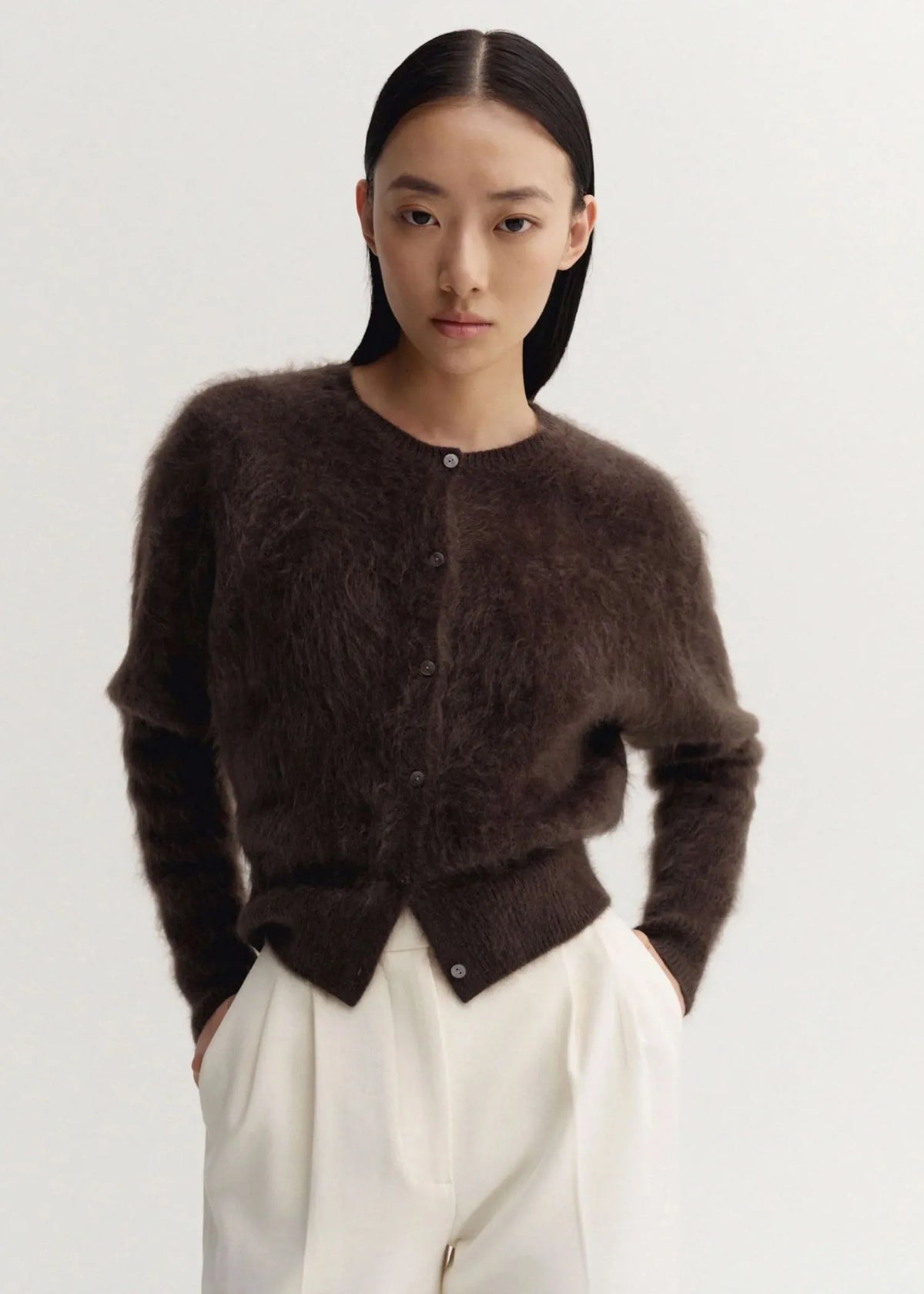 Almada Label, Coco, Brushed Chocolate, Cardigan