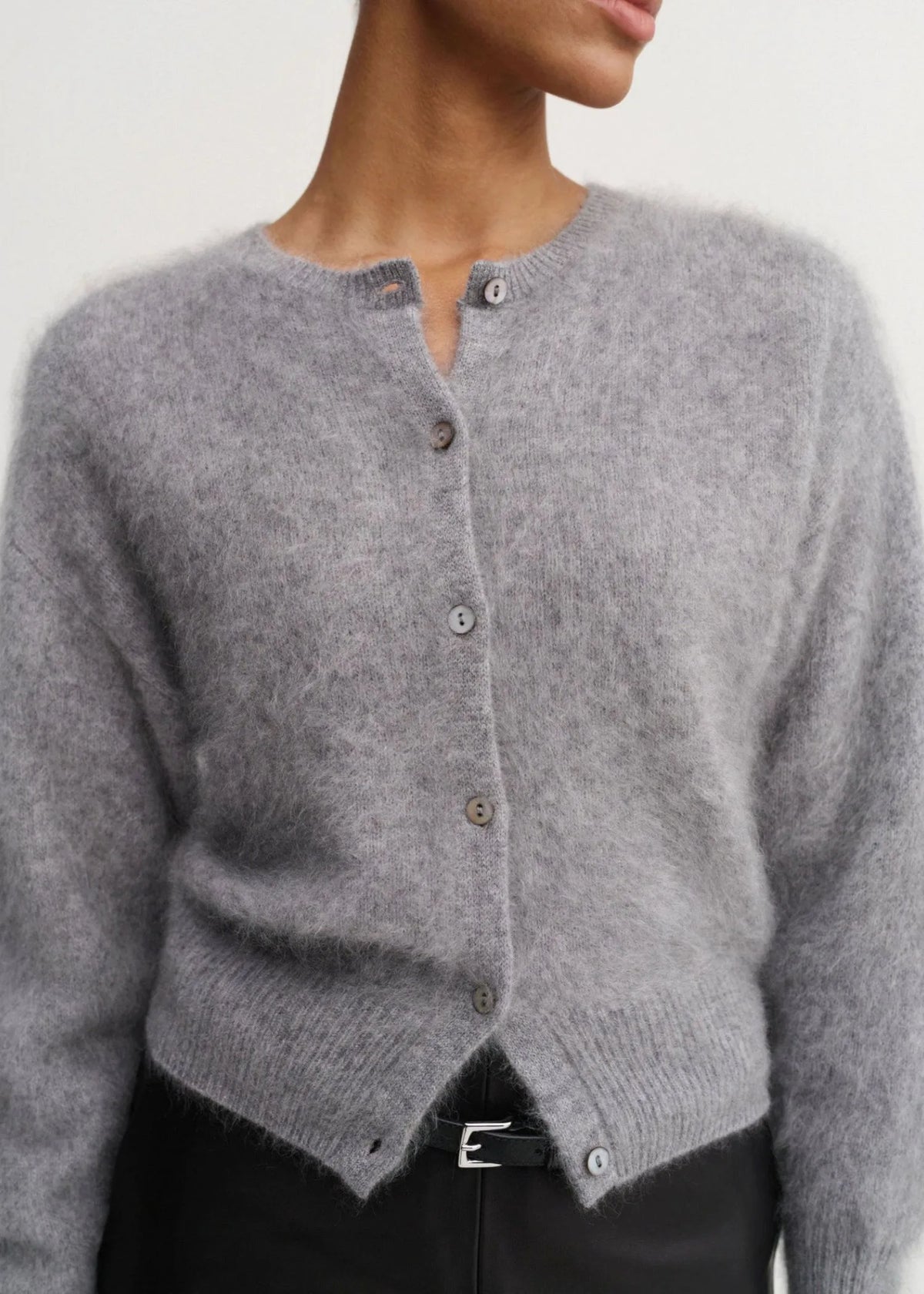 Almada Label, Coco, Brushed Grey, Cardigan