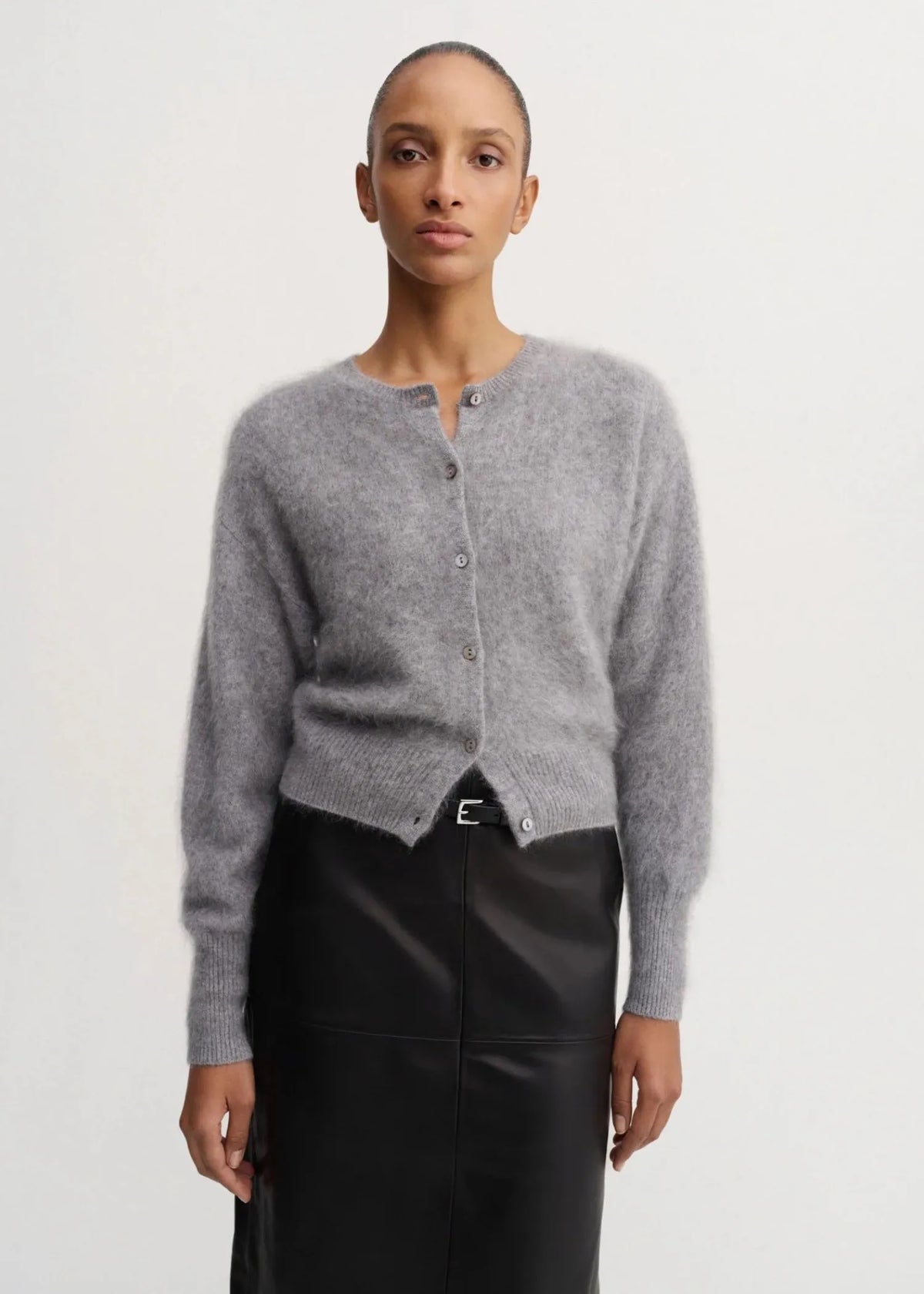 Almada Label, Coco, Brushed Grey, Cardigan