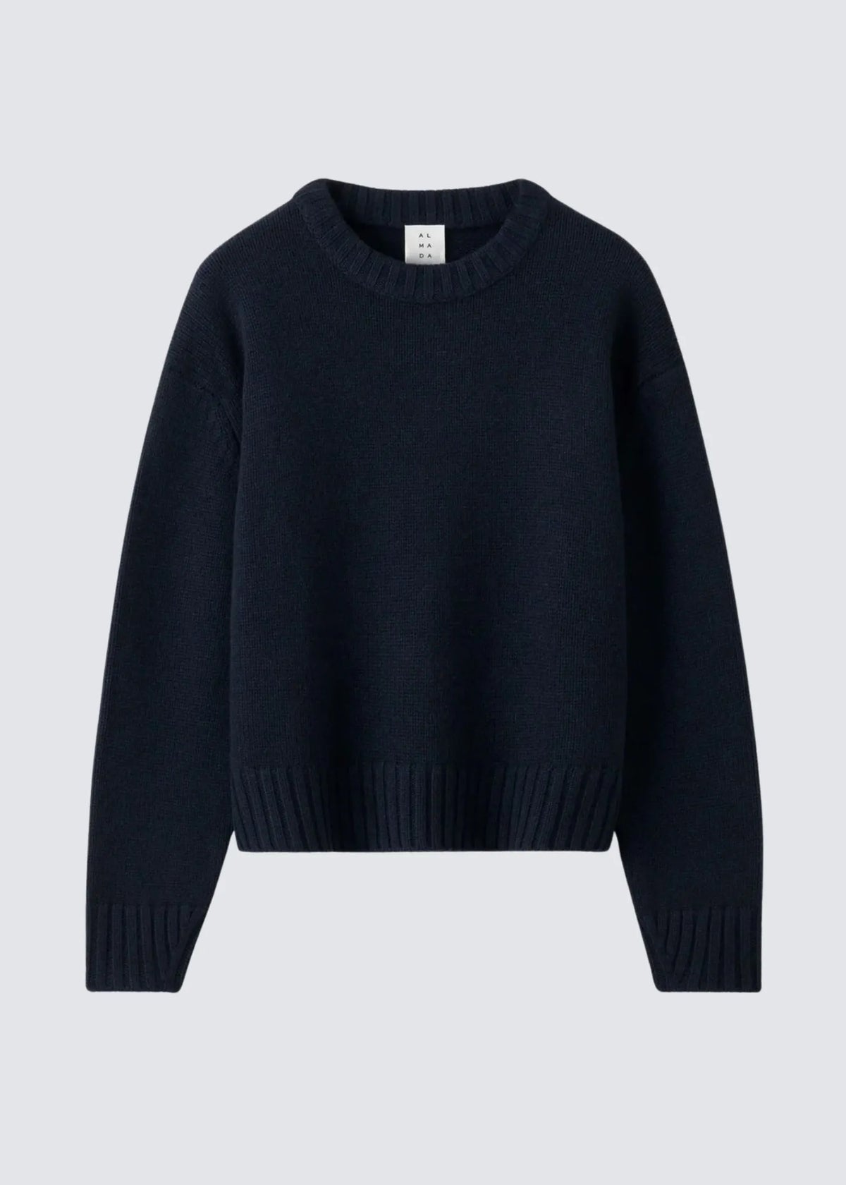Almada Label, Cru, Navy, Pullover