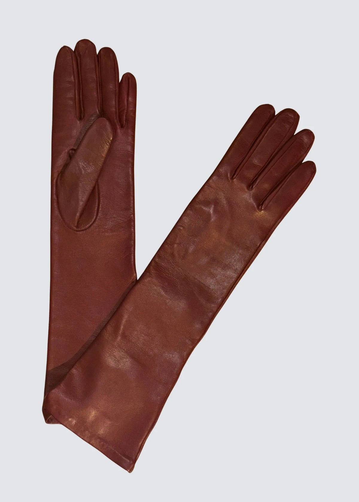 Alpo, Long Leather, Burgundy, Handschuhe