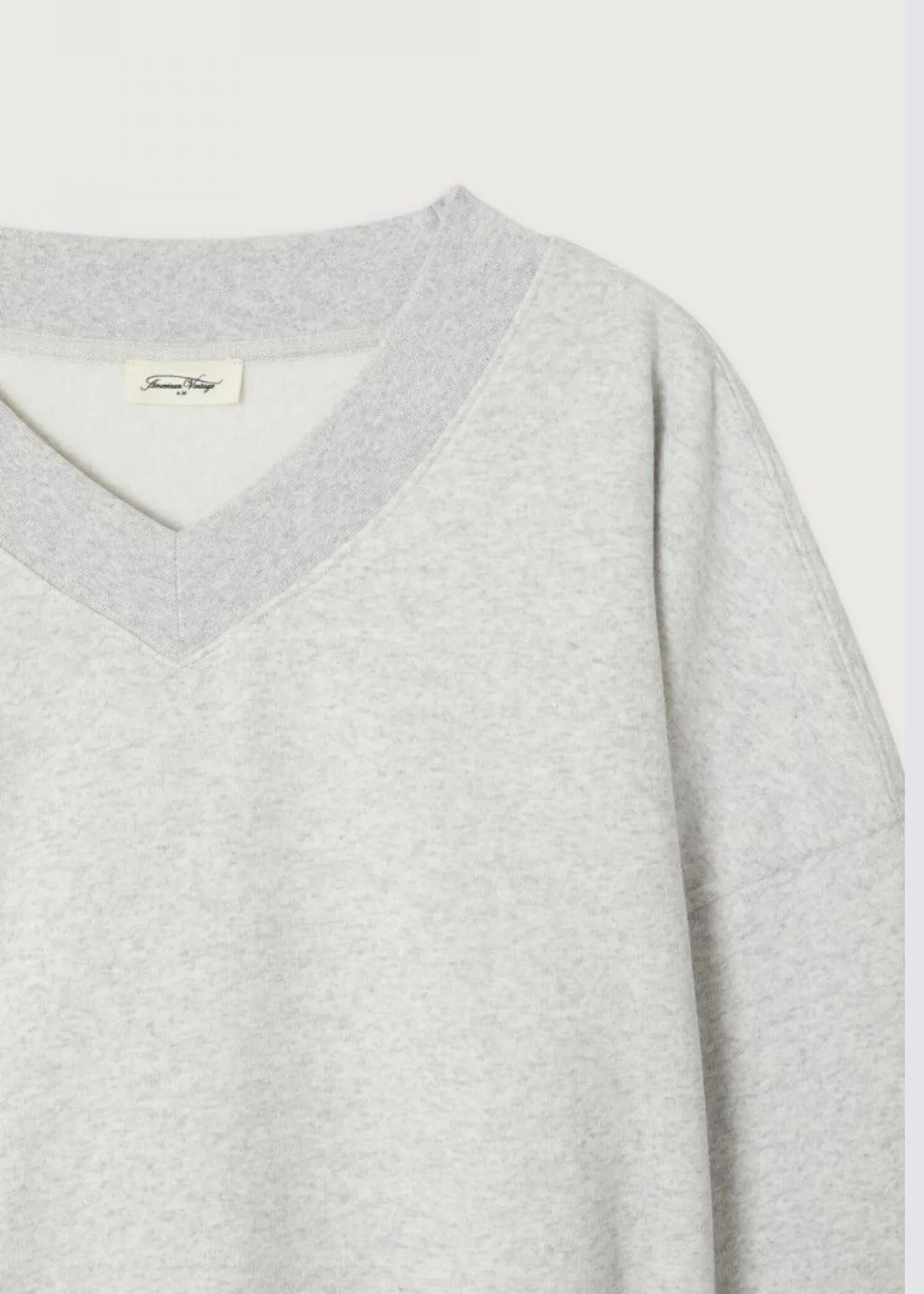 American Vintage, Baptown, Gris Chiné, Sweatshirt