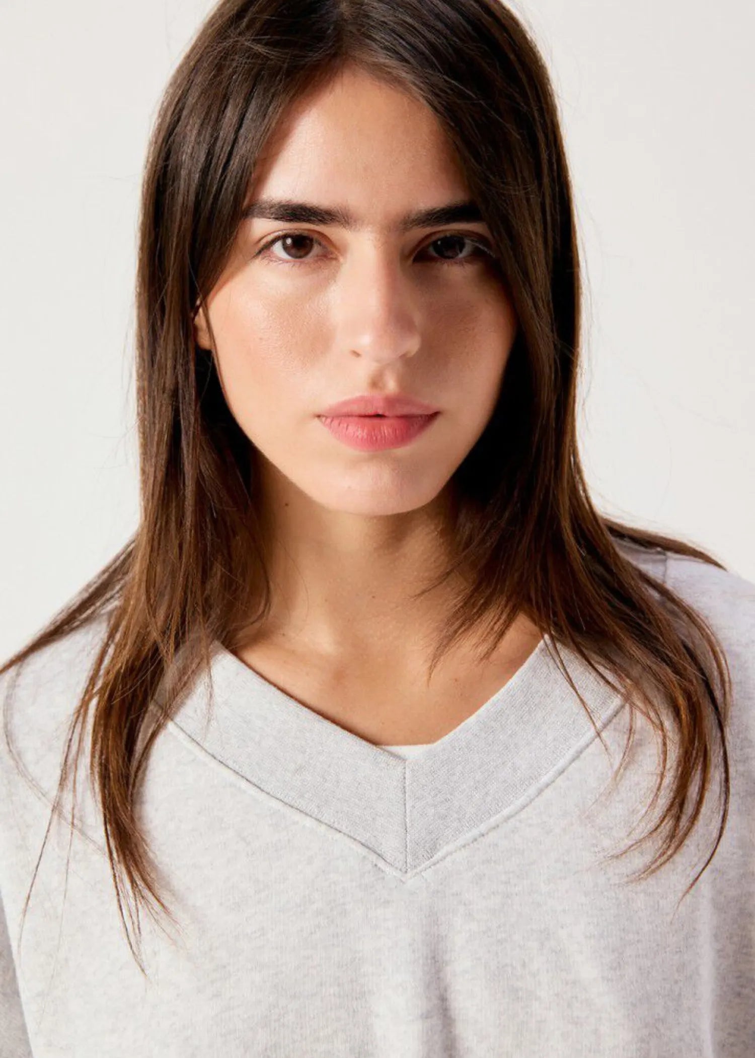 American Vintage, Baptown, Gris Chiné, Sweatshirt