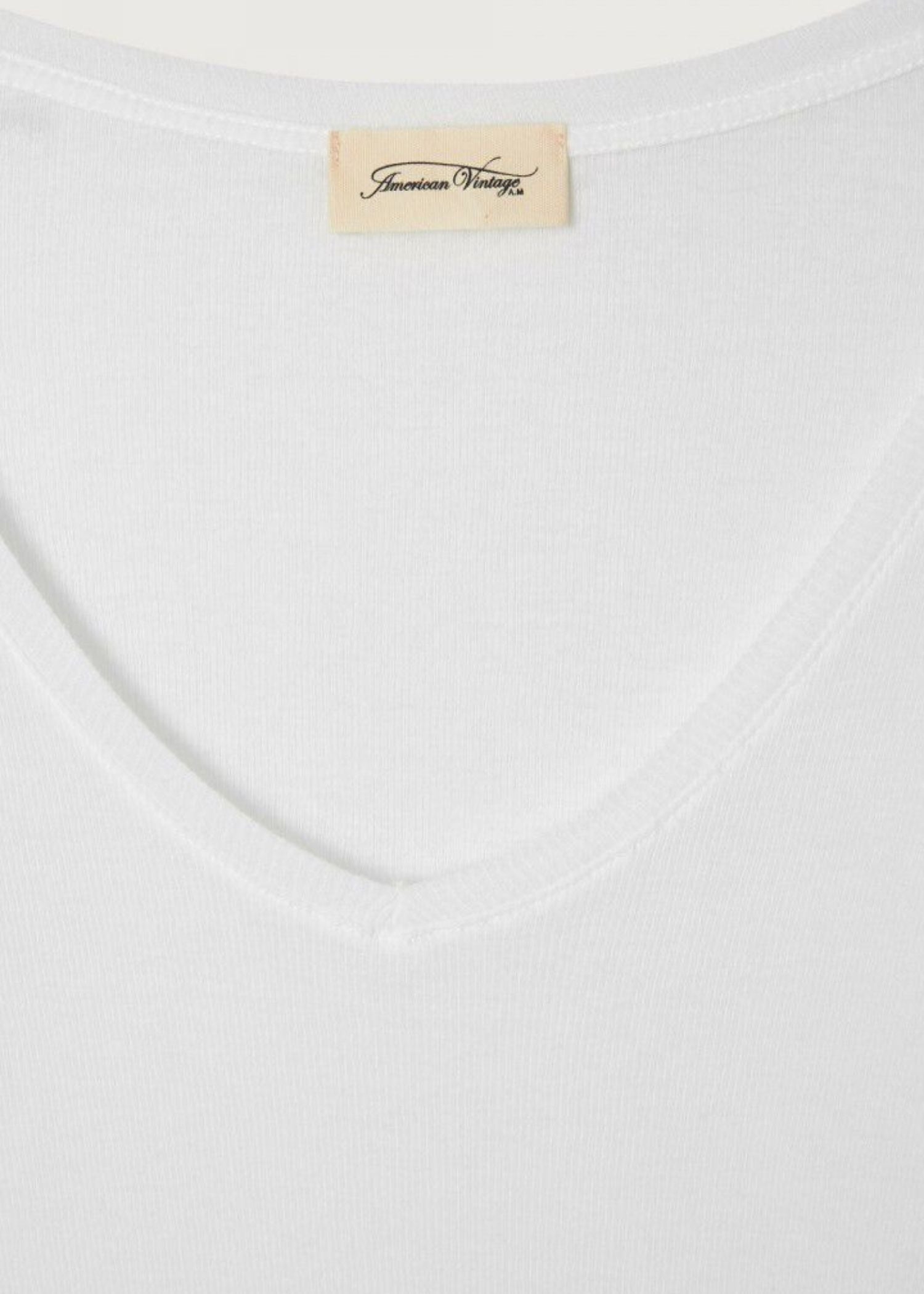 American Vintage, Massachusetts, Blanc, Langarm Shirt