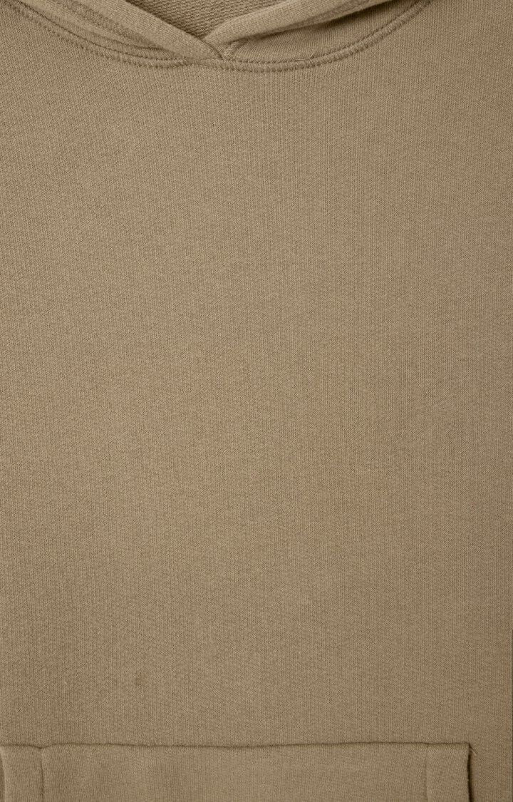 American Vintage Kapuzenpullover aus Baumwollmaterial in khaki - Detailansicht Material
