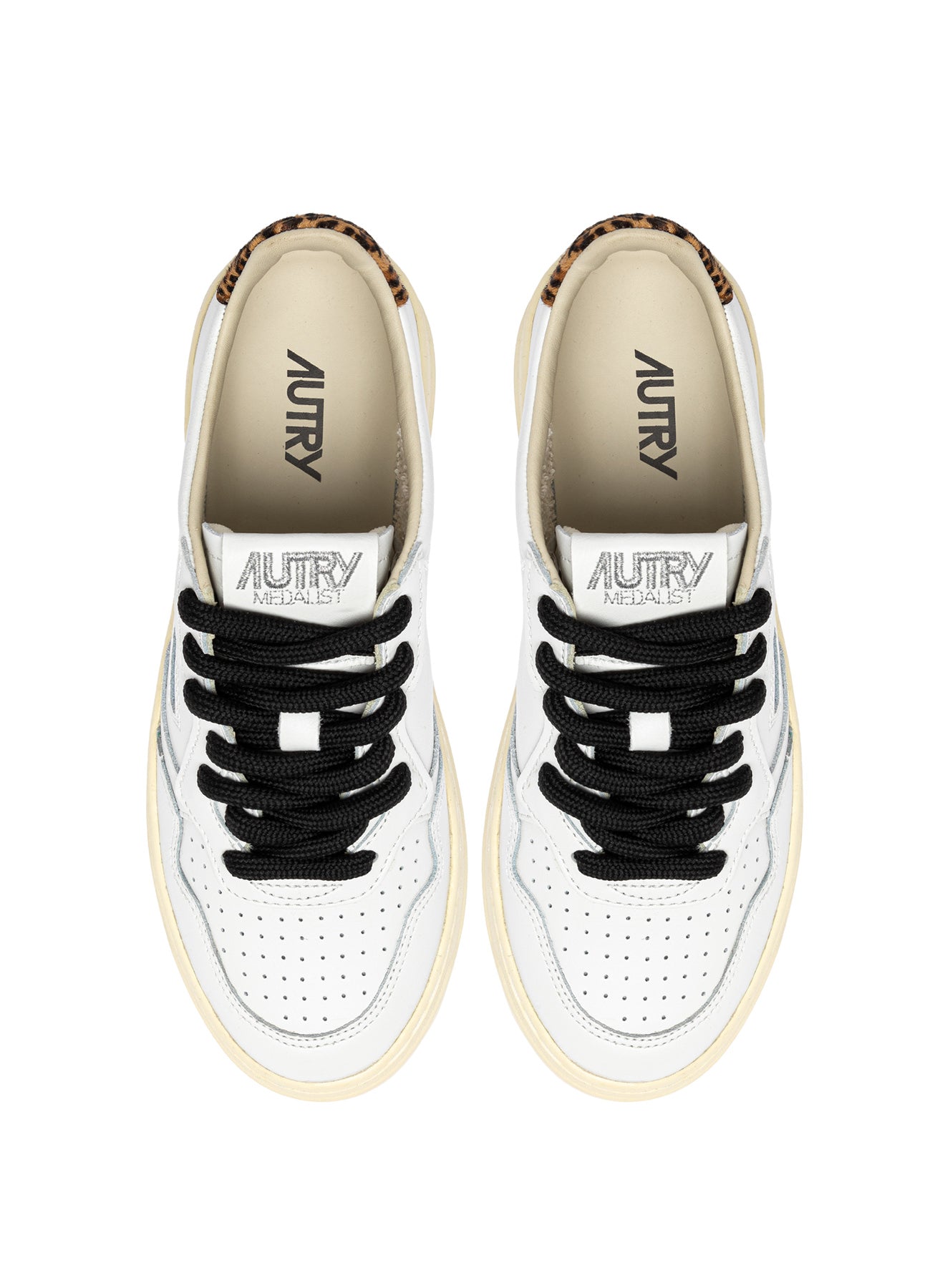 Medalist Low, White/Leopard, Sneaker