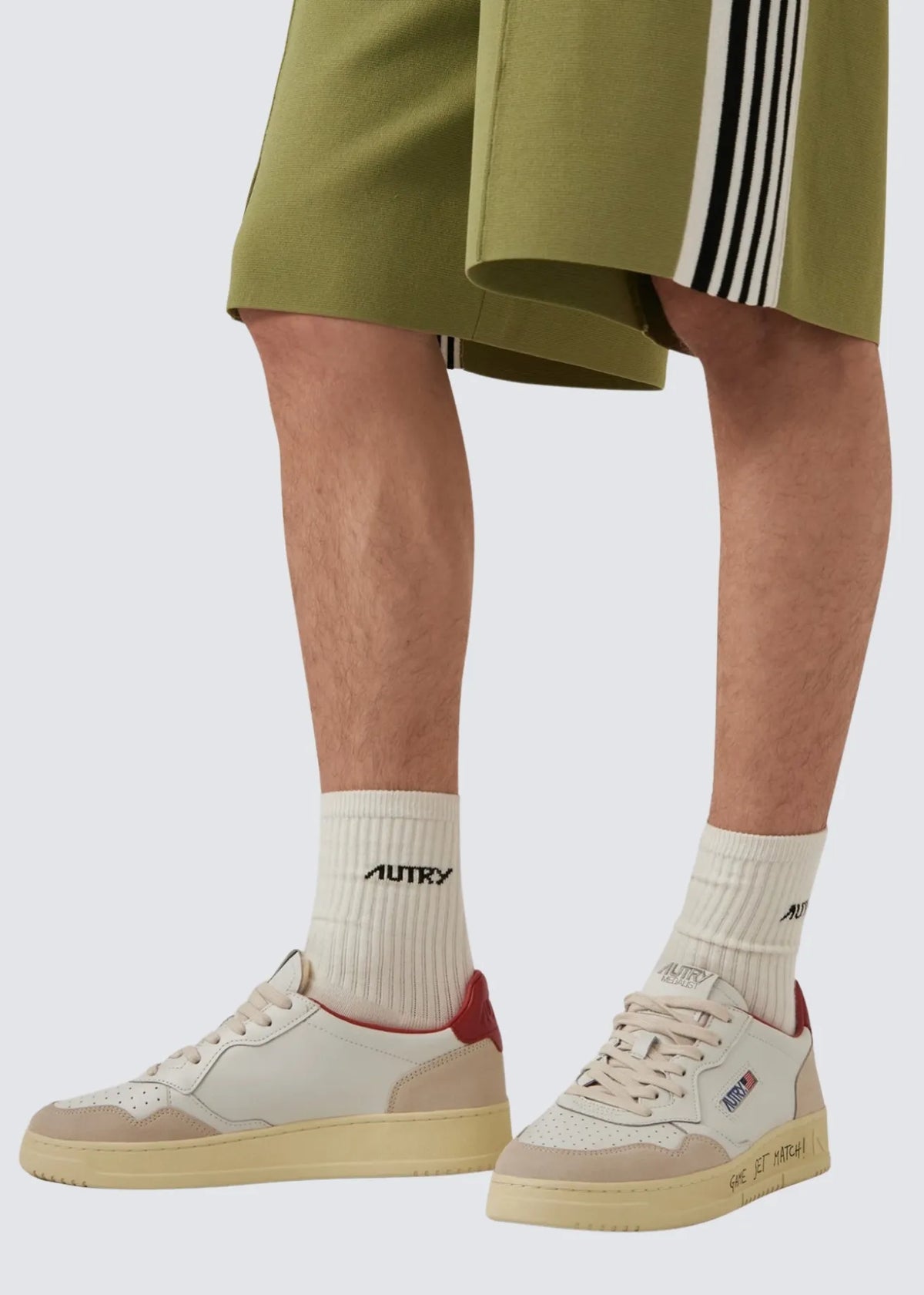 Autry, Jacquard, Cream Black, Socken