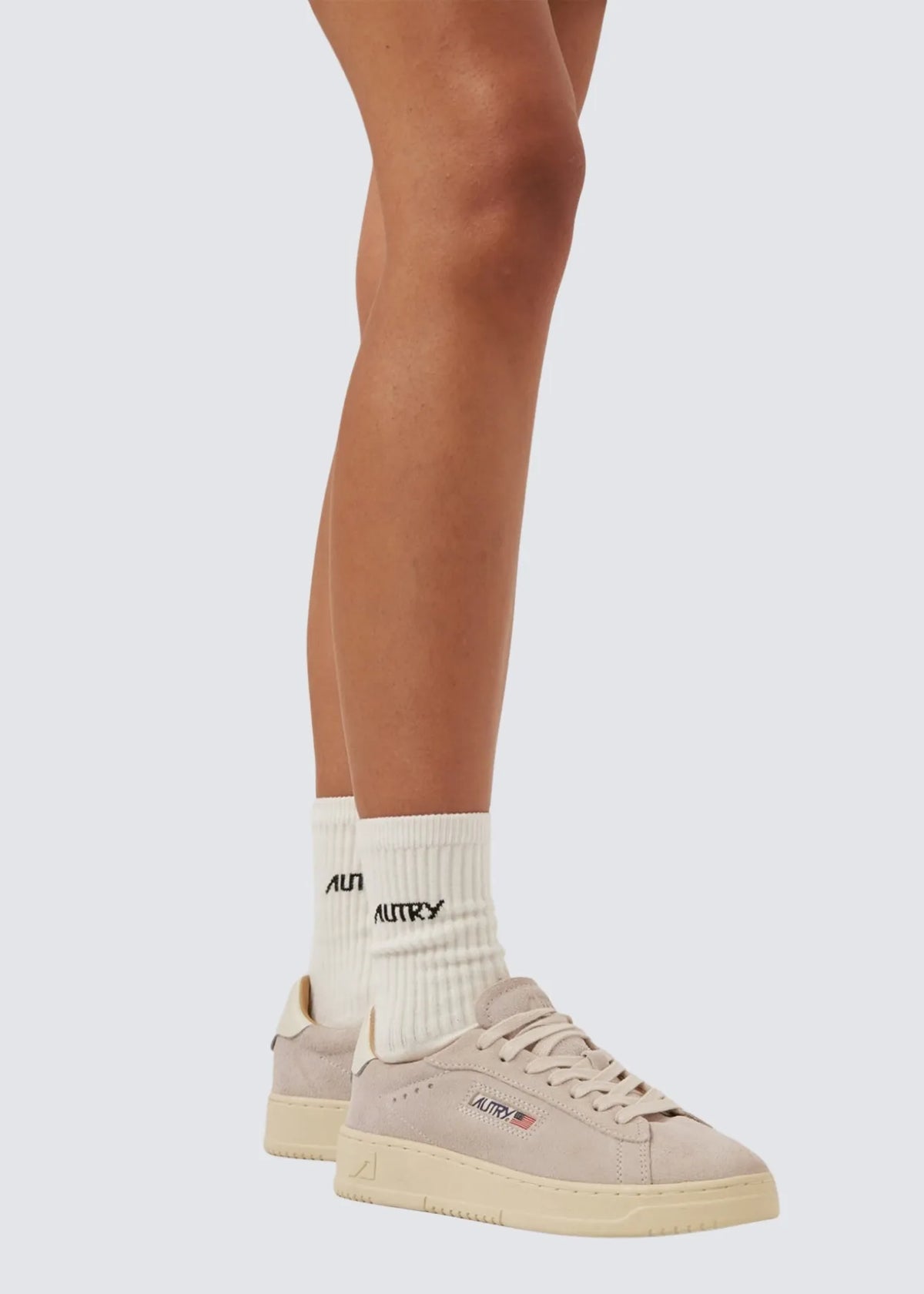 Autry, Jacquard, Cream Black, Socken