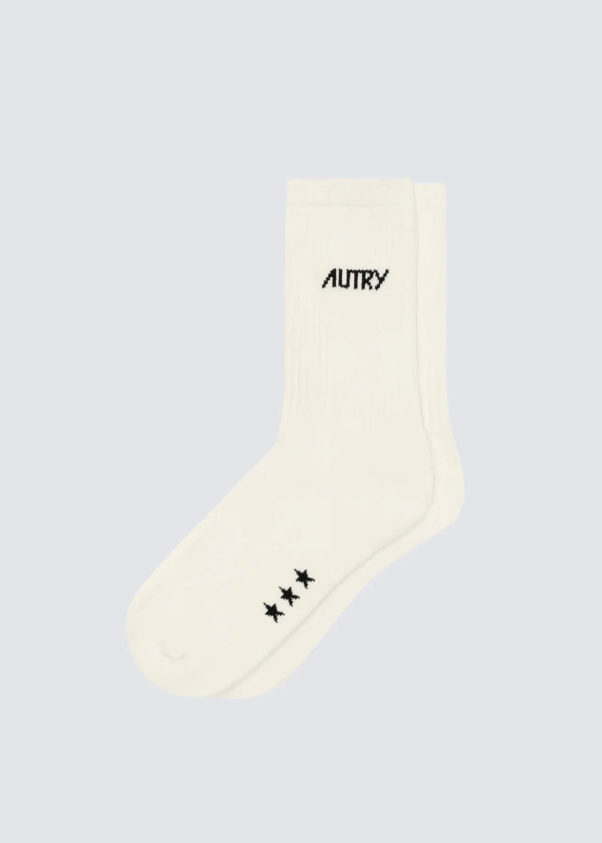 Autry, Jacquard, Cream Black, Socken