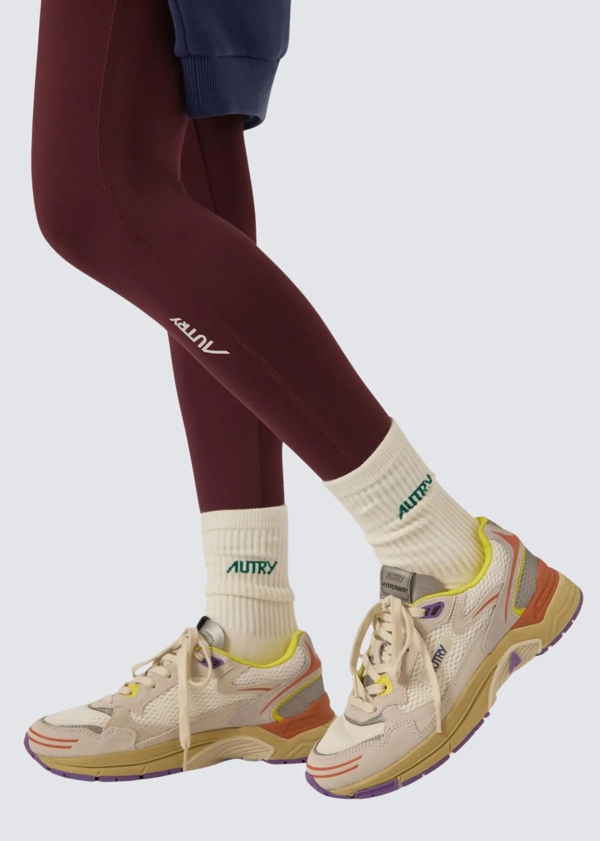 Autry, Jacquard, Cream Green, Socken