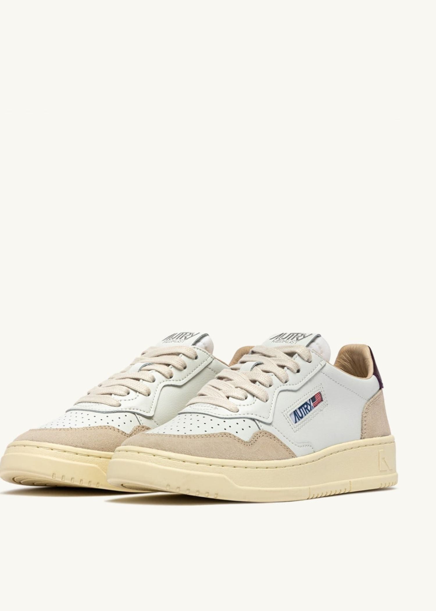 Autry, Medalist Low, White Fig, Sneaker