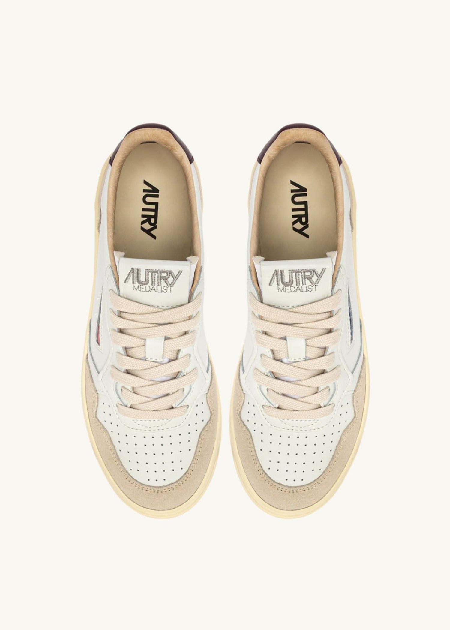 Autry, Medalist Low, White Fig, Sneaker