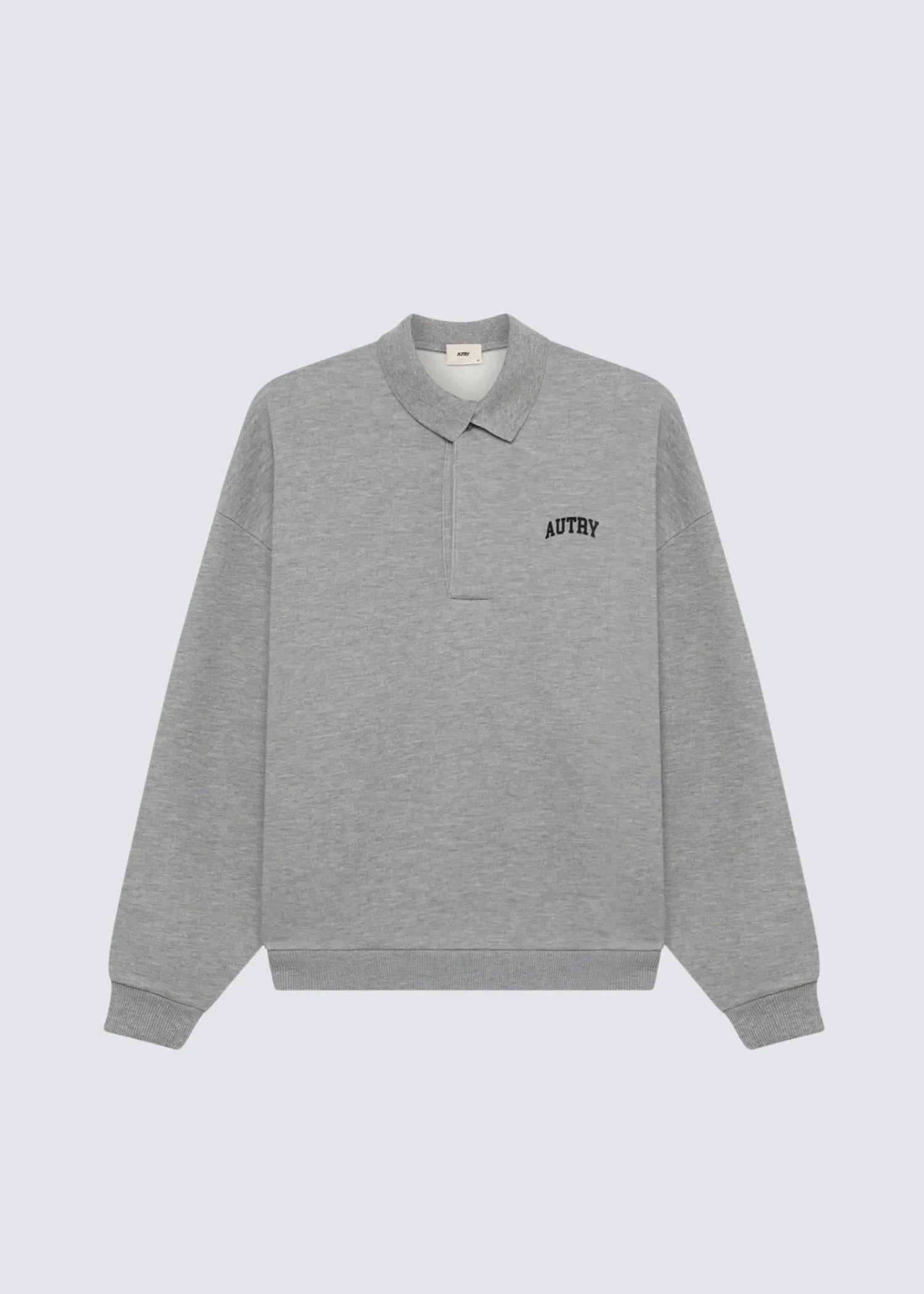 Autry, Polo Unisex, Dark Grey Melange, Sweatshirt