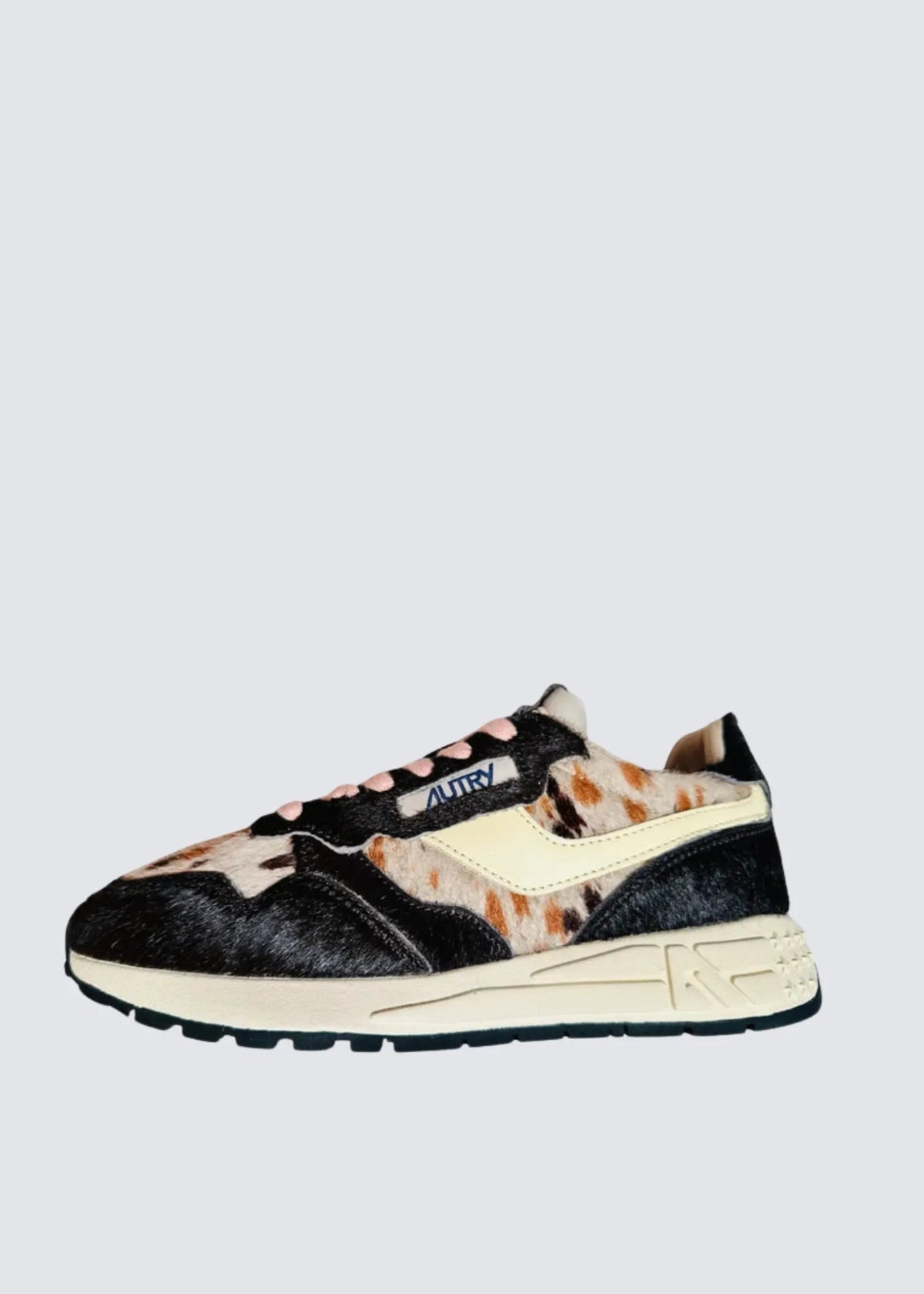 Autry, Reelwind Low Woman, Ponymix Lea, Cow/Brown, Sneaker