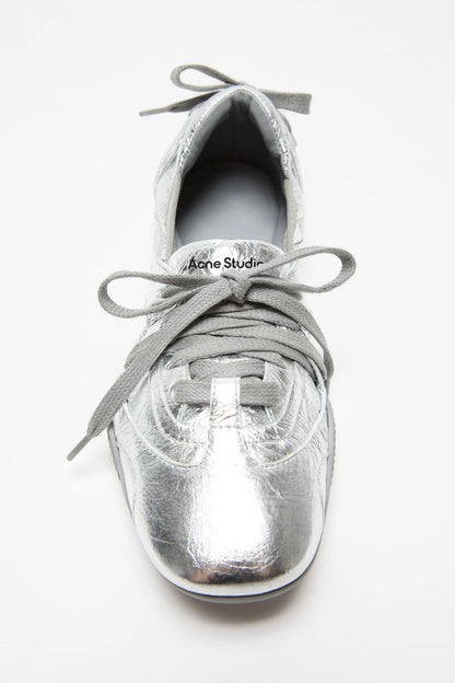 Lace-Up, Silver, Ballerina