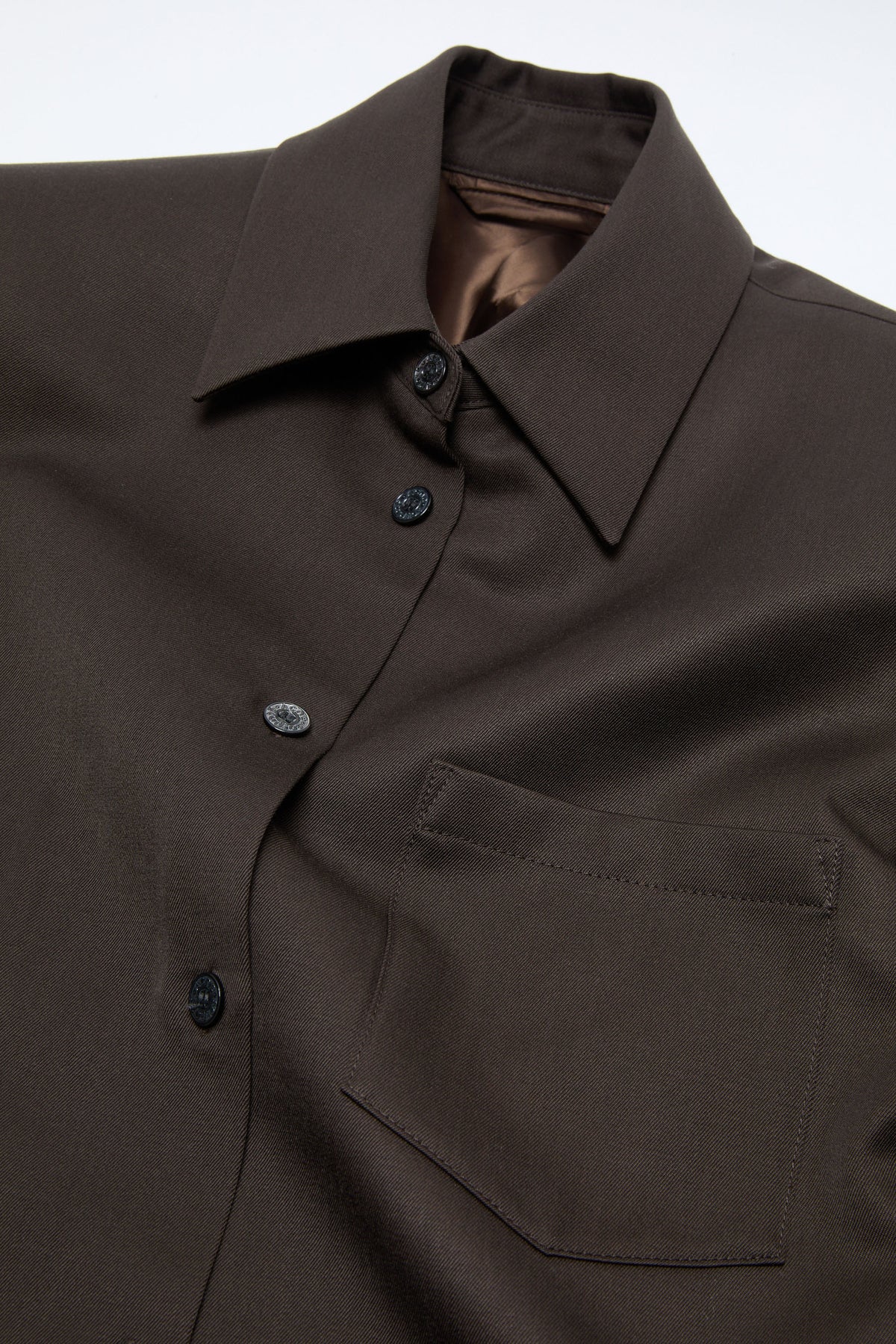 Acne Studios, Wool Shirt, Brown, Hemdjacke