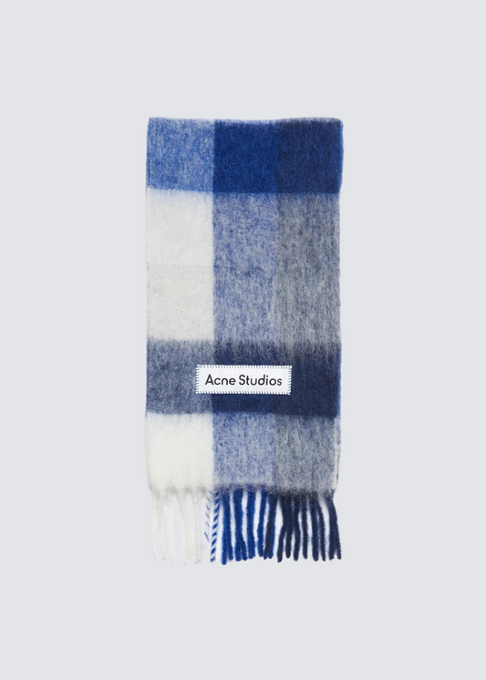 Woll-Mohair-Schal, Indigo/Grey/Blue, Scarf