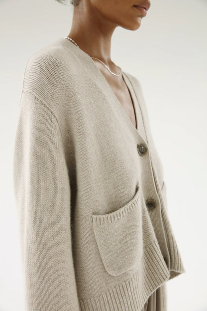 Beja, Taupe, Cardigan