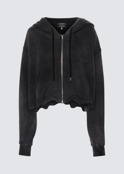 Ballon Zip-Up, Black, Hoodie 