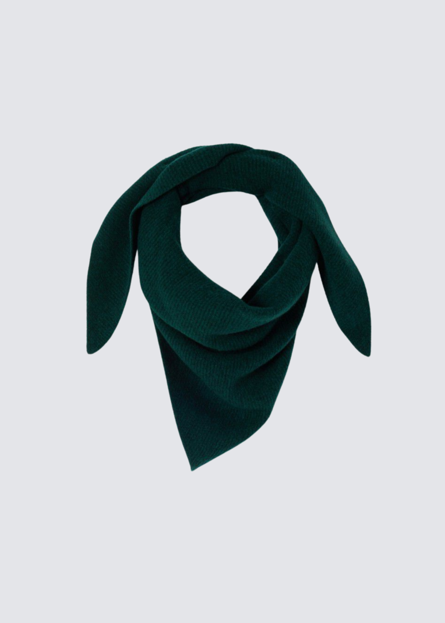 American Vintage dunkelgrüner Schal aus Wollgemisch - Flatshot