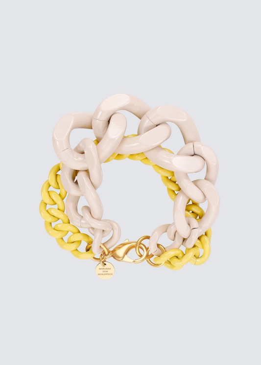 Sander, cream/lemon, bracelet 